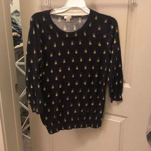J.Crew medium pineapple sweater